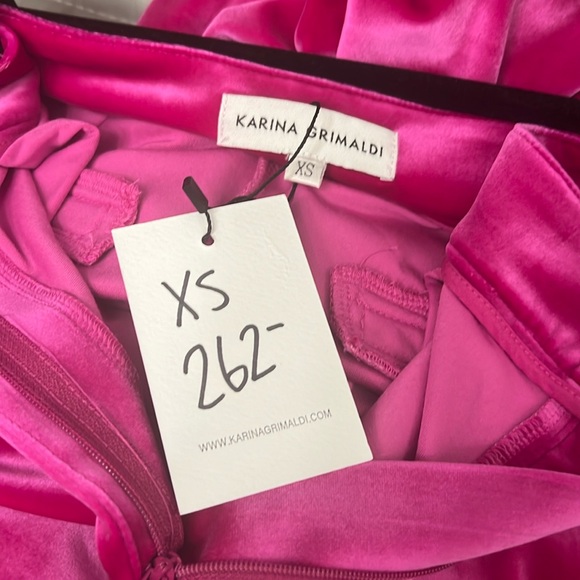 NWT Karina Grimaldi Vanna Hot Pink Pants. XS - Picture 8 of 8
